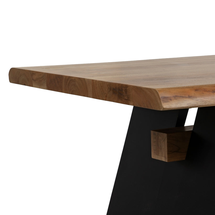 WOOD-METAL DINING TABLE LIVING ROOM 260 X 100 X 77 CM