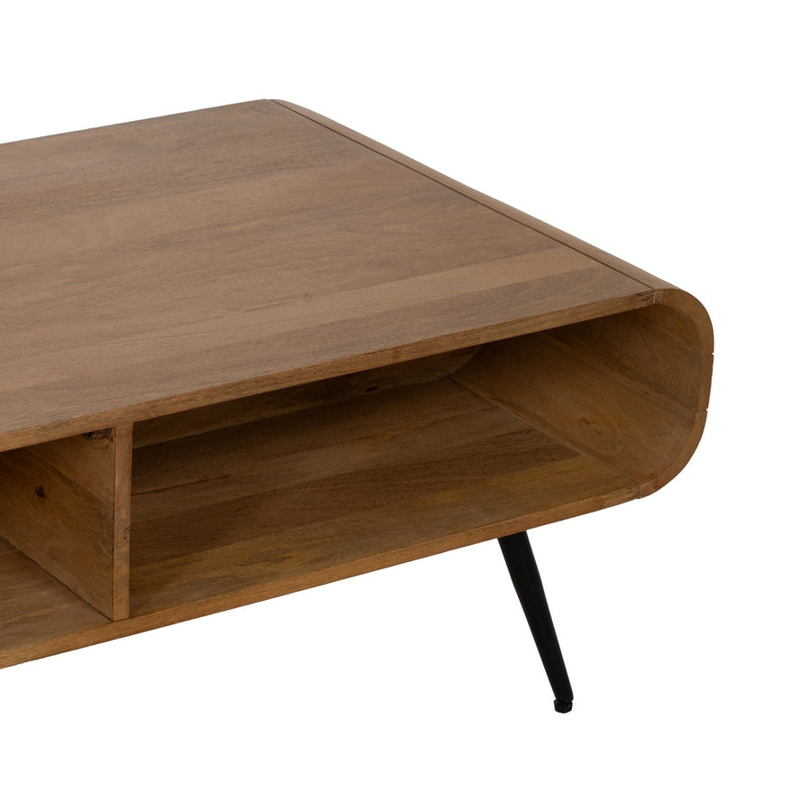 MESA CENTRO NATURAL MADERA DE MANGO 120 X 60 X 40 CM