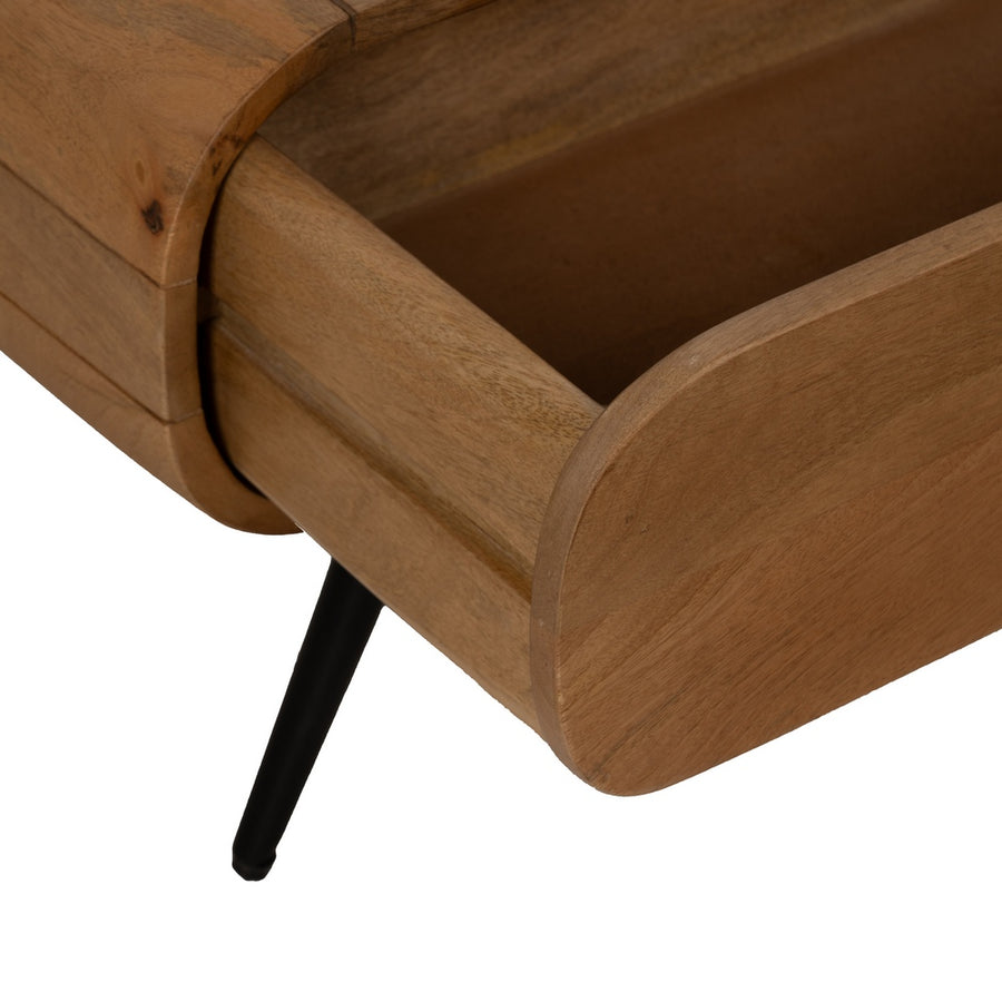 MESA CENTRO NATURAL MADERA DE MANGO 120 X 60 X 40 CM