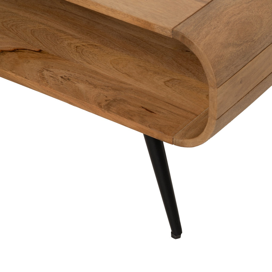 MESA CENTRO NATURAL MADERA DE MANGO 120 X 60 X 40 CM