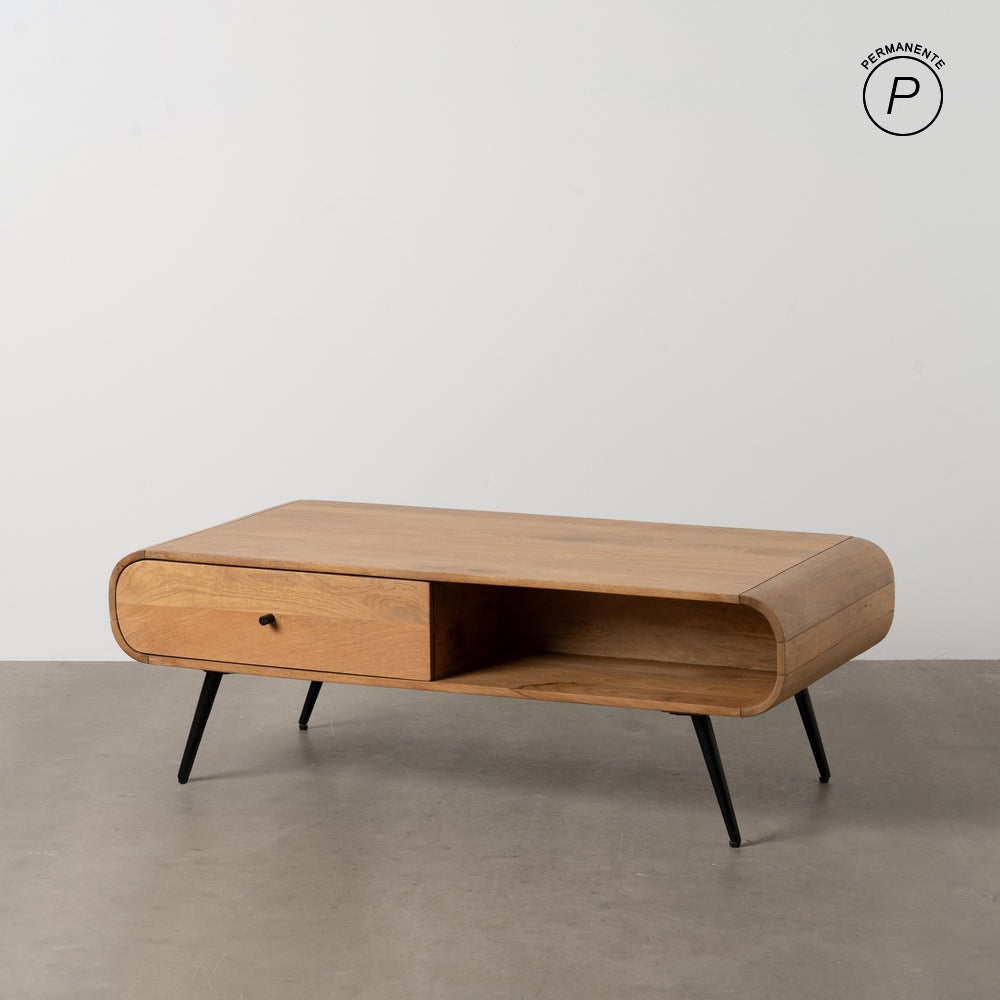 MESA CENTRO NATURAL MADERA DE MANGO 120 X 60 X 40 CM