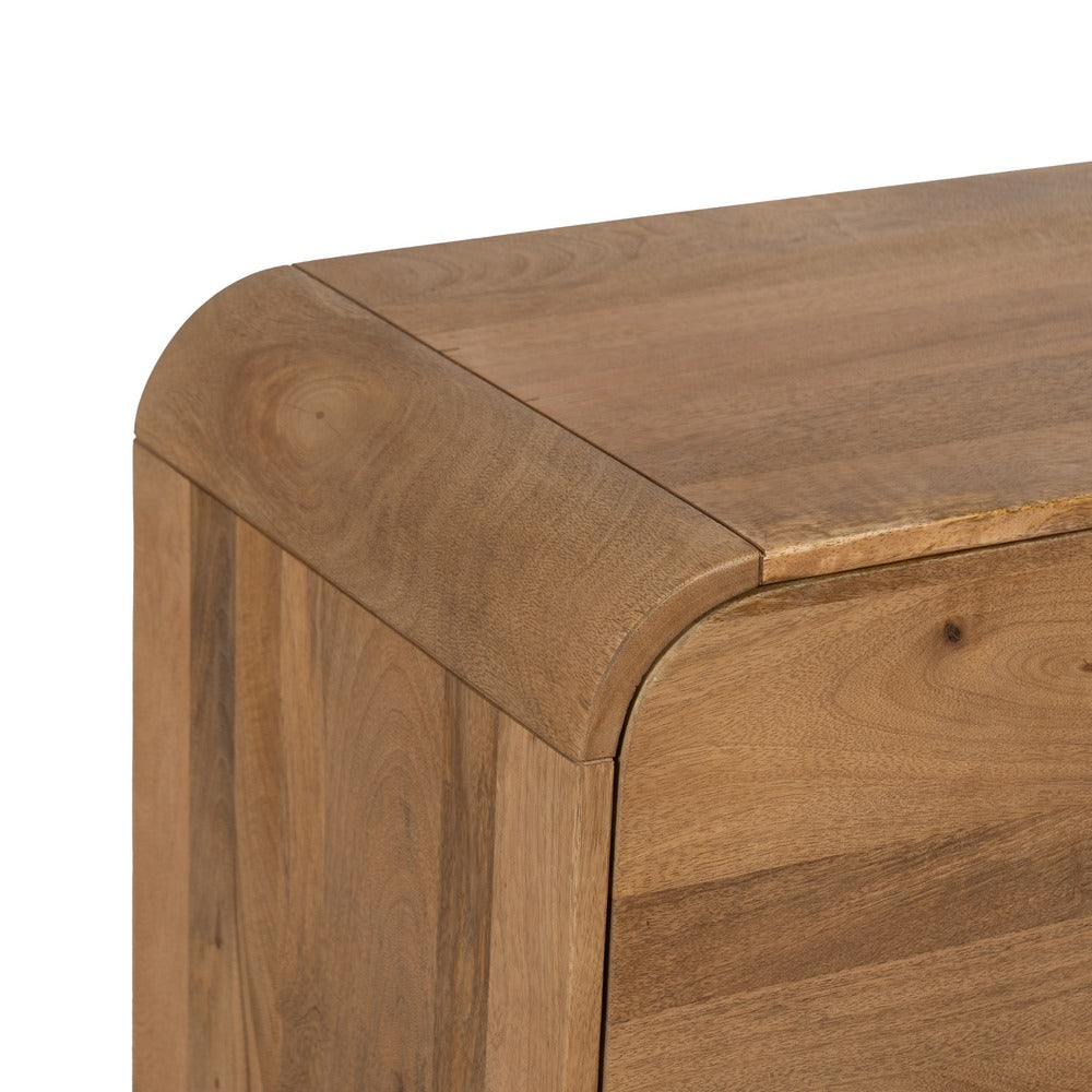 MUEBLE AUXILIAR NATURAL MADERA DE MANGO 80 X 40 X 80 CM