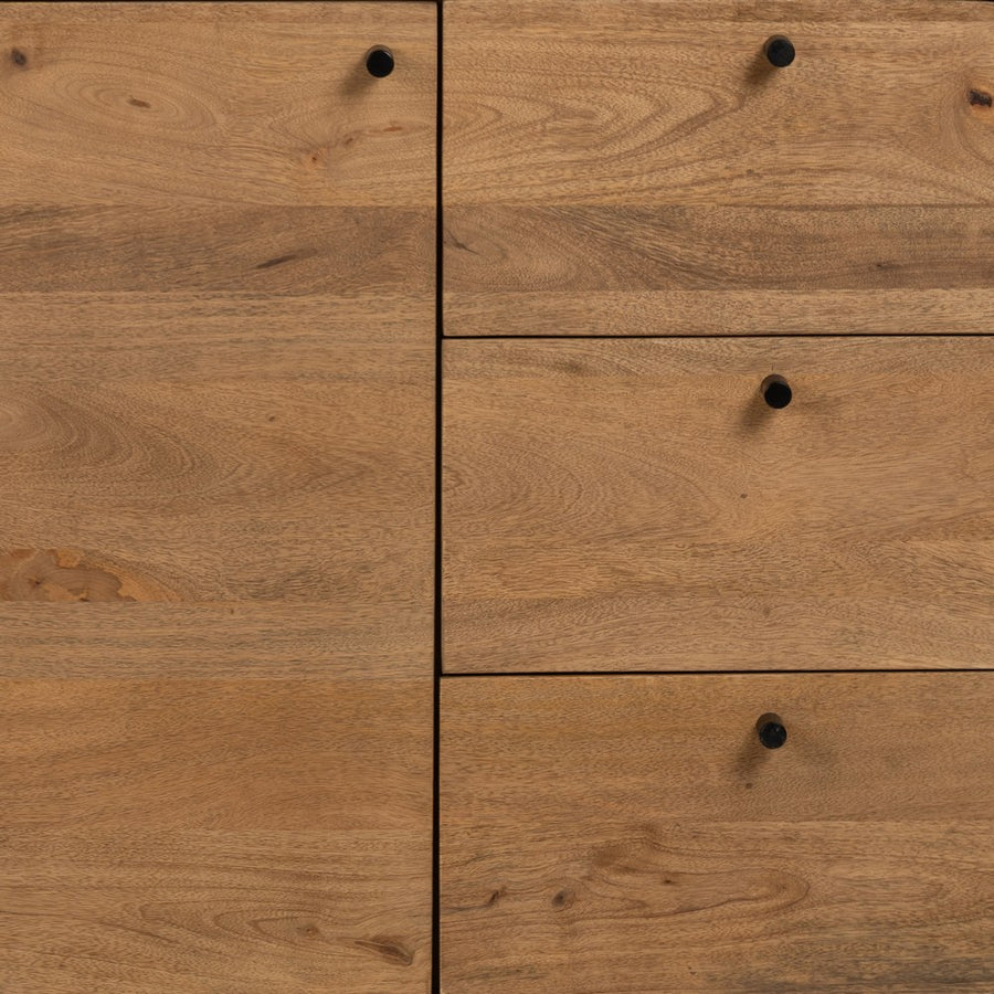 MUEBLE AUXILIAR NATURAL MADERA DE MANGO 80 X 40 X 80 CM