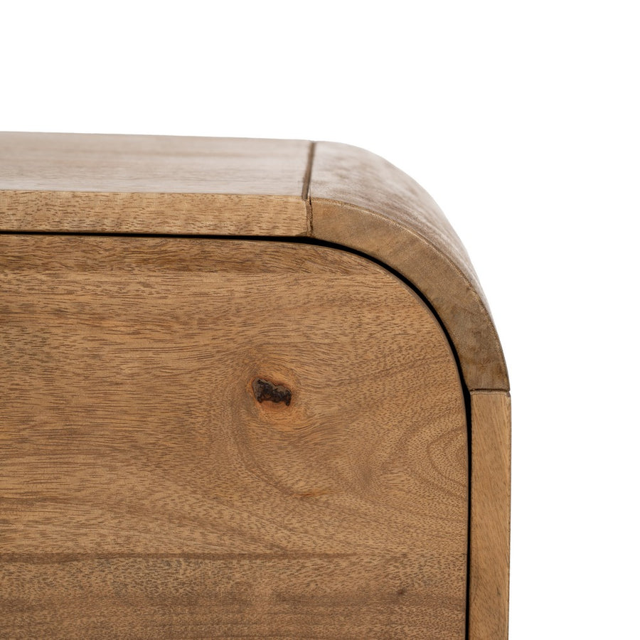 MUEBLE AUXILIAR NATURAL MADERA DE MANGO 80 X 40 X 80 CM