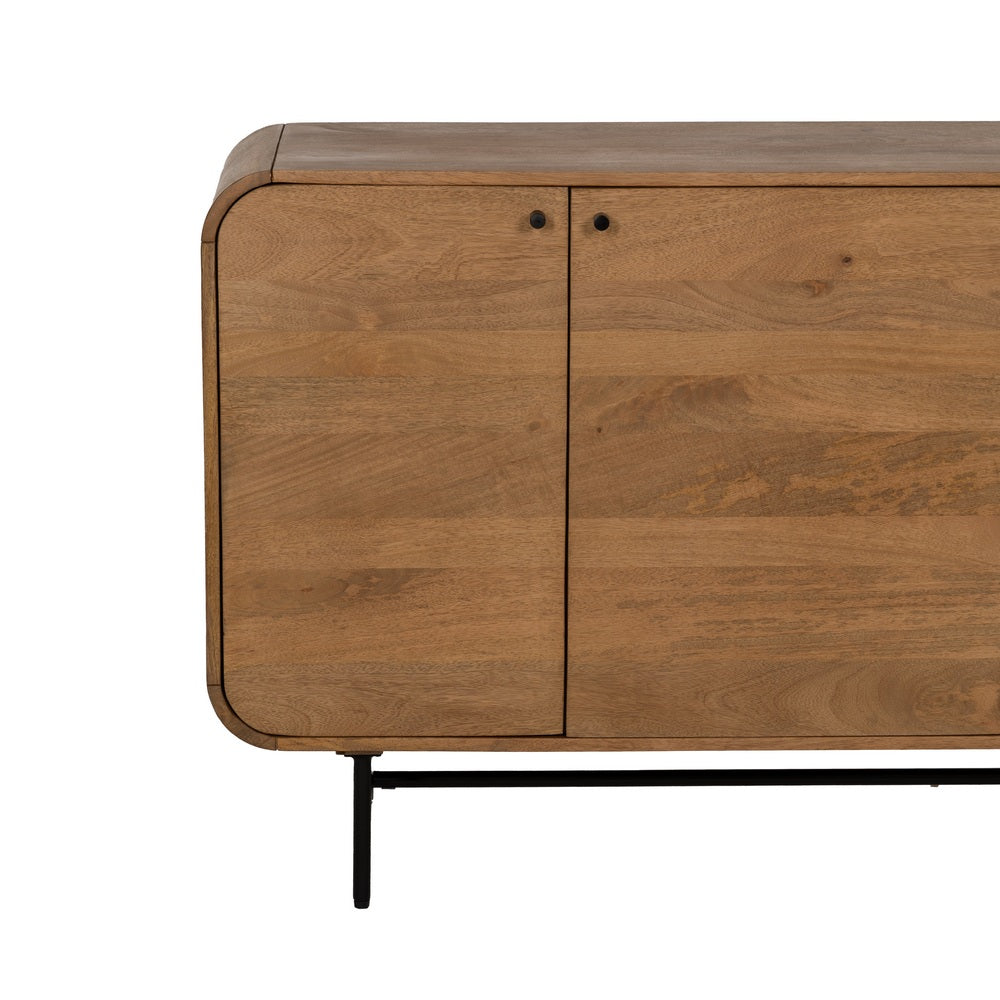 SIDEBOARD NATURAL MANGO WOOD LIVING ROOM 170 X 40 X 80 CM