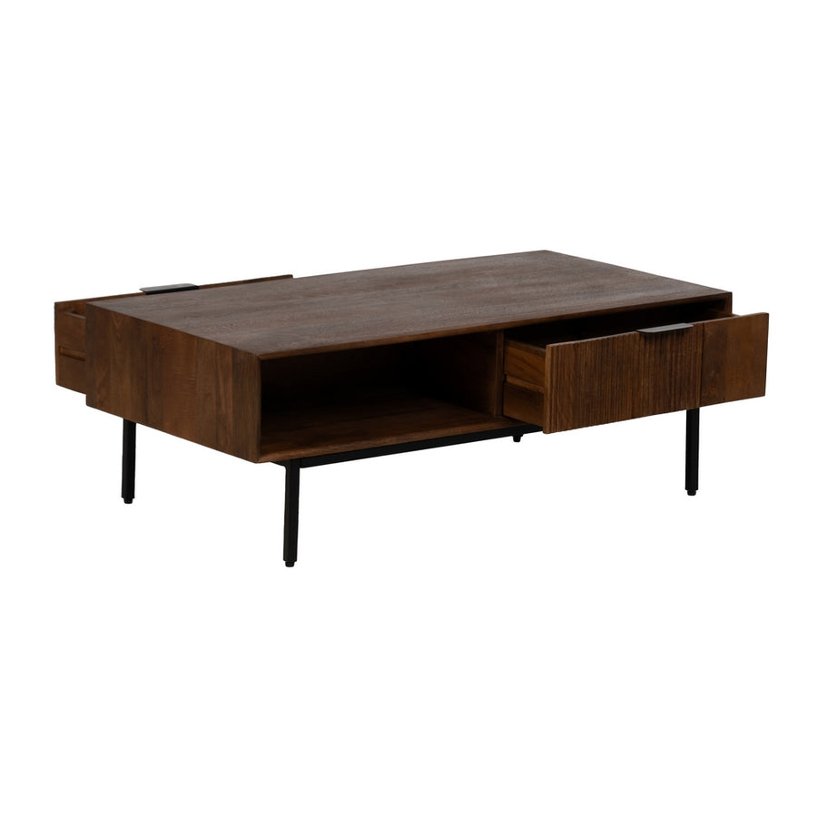 MESA CENTRO MADERA DE MANGO SALÓN 110 X 60 X 40 CM