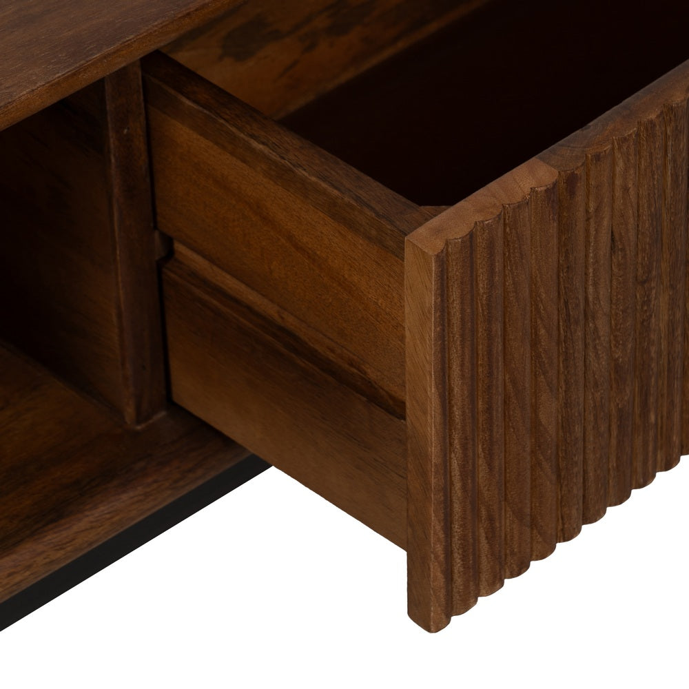MESA CENTRO MADERA DE MANGO SALÓN 110 X 60 X 40 CM