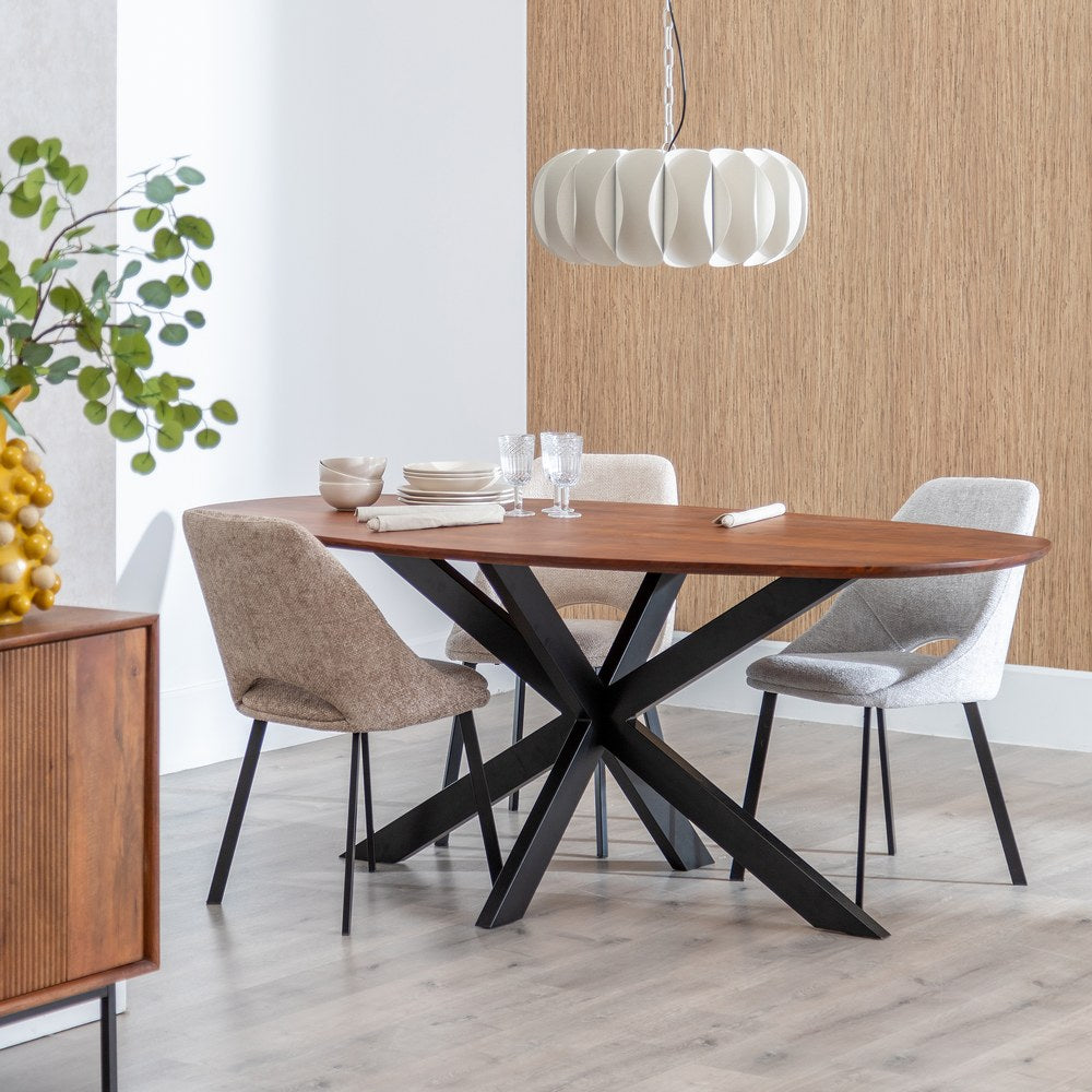 MANGO WOOD DINING TABLE LIVING ROOM 200 X 100 X 76 CM