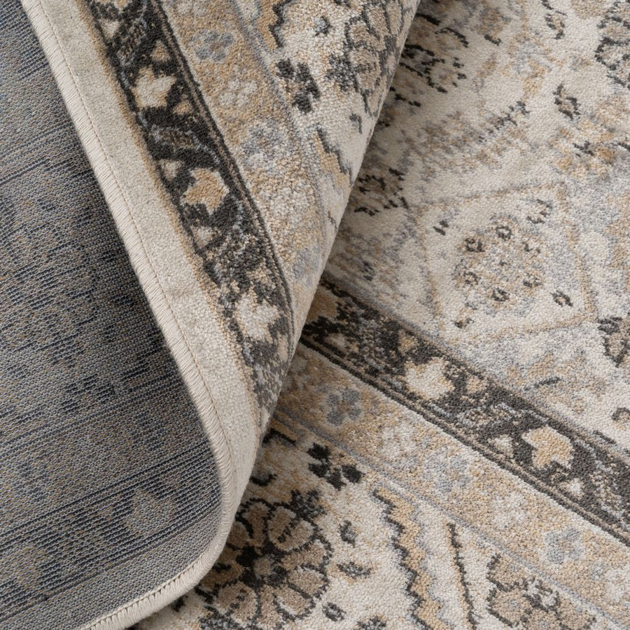 ALFOMBRA ESTAMPADO GRIS VISCOSA 160 X 230 CM