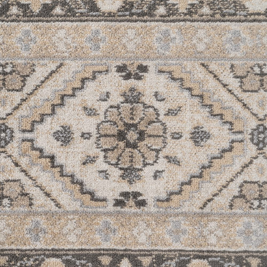 ALFOMBRA ESTAMPADO GRIS VISCOSA 160 X 230 CM