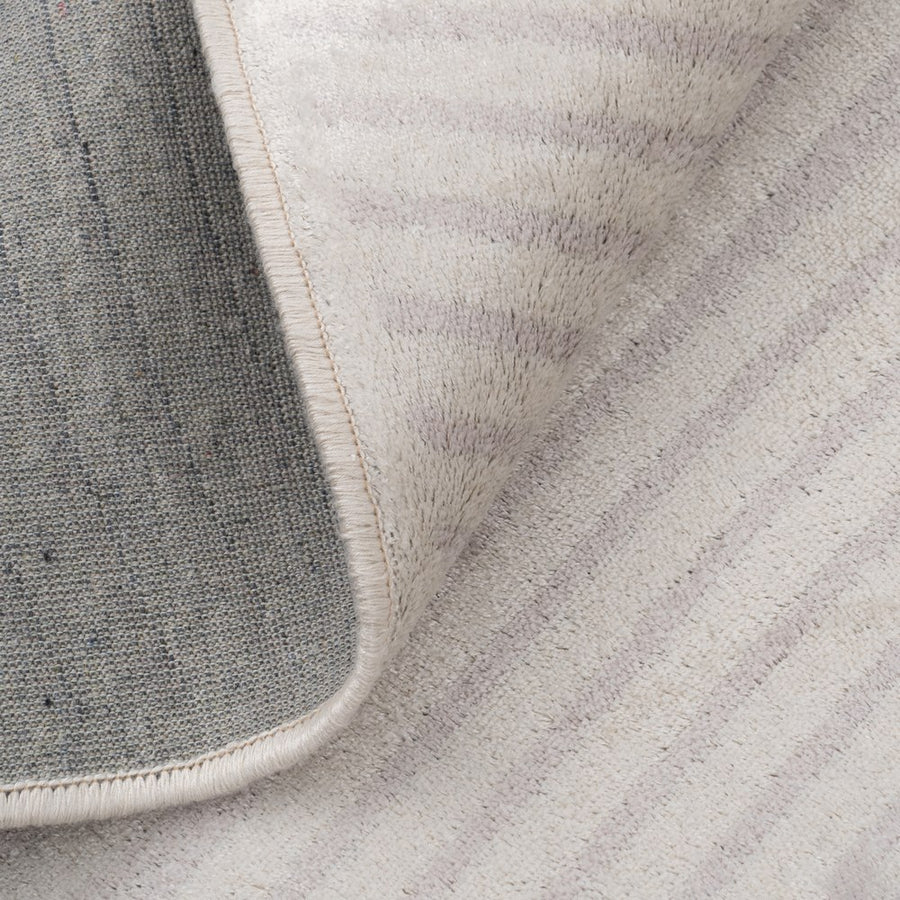 ALFOMBRA GEOMÉTRICO BEIGE VISCOSA 160 X 230 CM