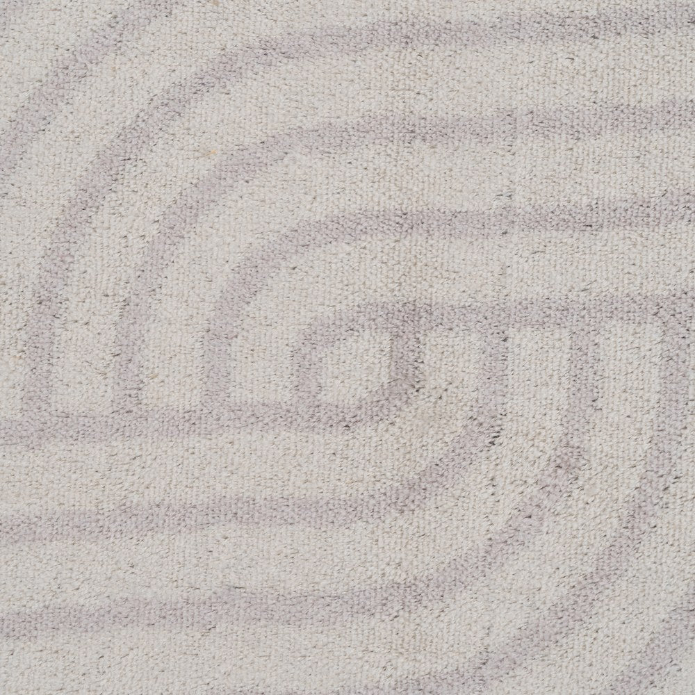 ALFOMBRA GEOMÉTRICO BEIGE VISCOSA 160 X 230 CM