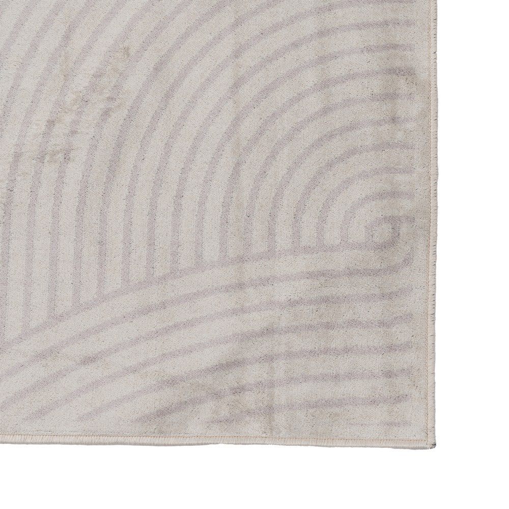 ALFOMBRA GEOMÉTRICO BEIGE VISCOSA 200 X 300 CM
