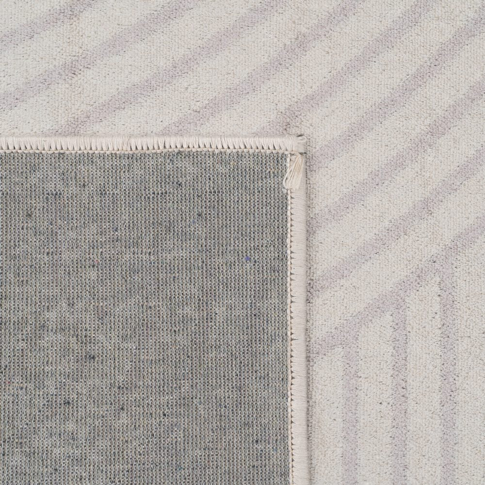 ALFOMBRA GEOMÉTRICO BEIGE VISCOSA 200 X 300 CM