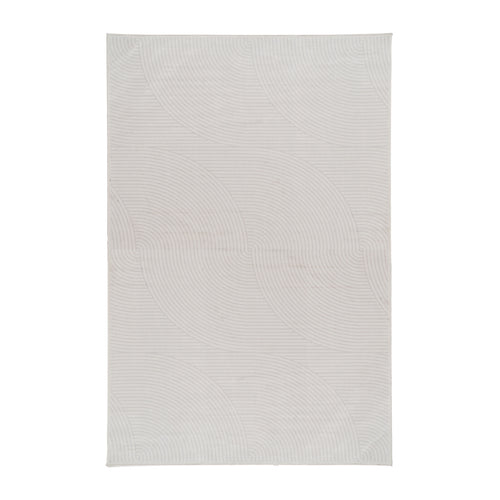 ALFOMBRA GEOMÉTRICO BEIGE VISCOSA 200 X 300 CM
