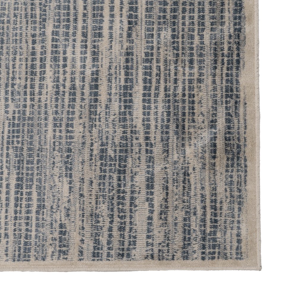 ALFOMBRA BEIGE-AZUL VISCOSA 160 X 230 CM