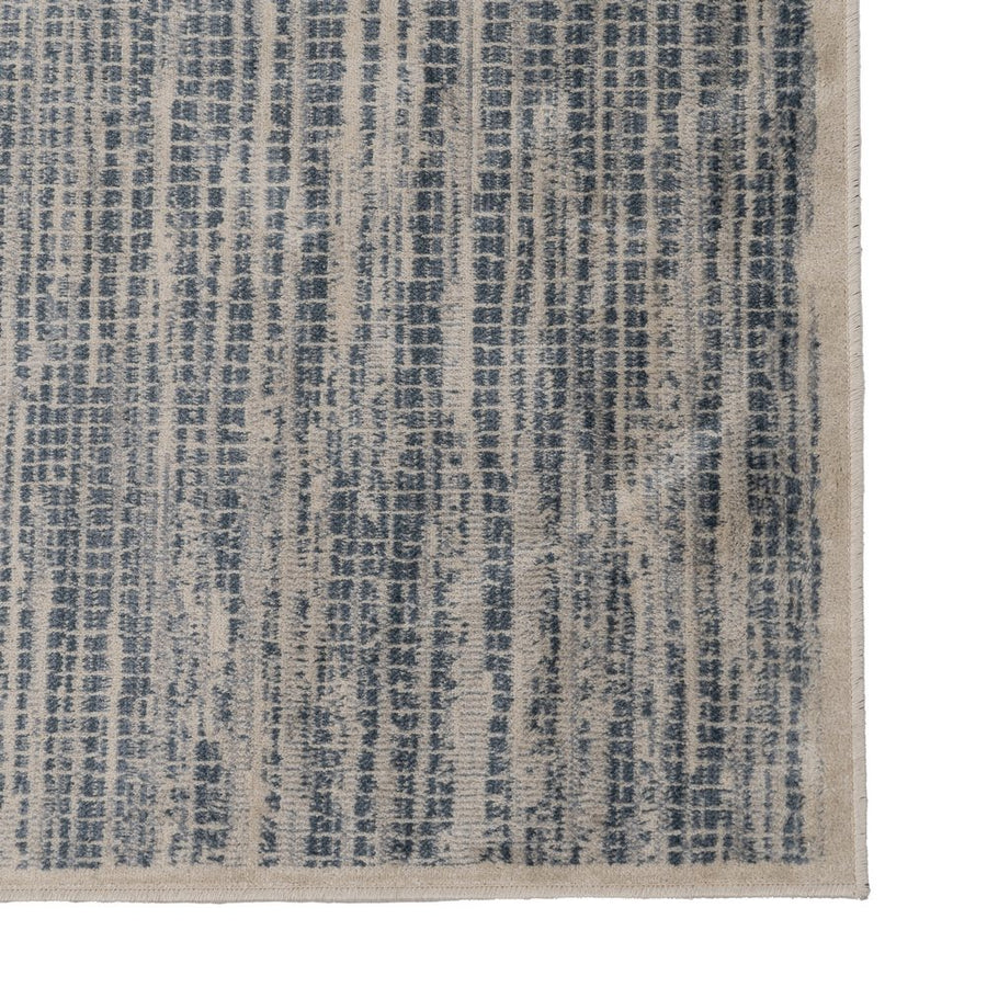 ALFOMBRA BEIGE-AZUL VISCOSA 160 X 230 CM