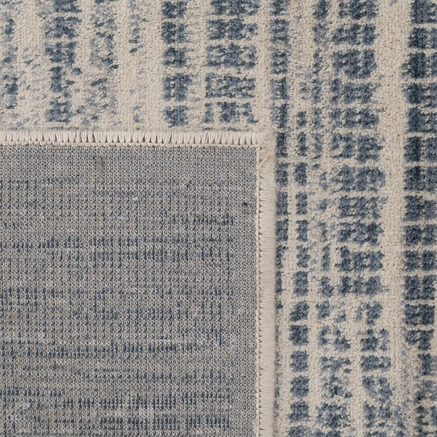 ALFOMBRA BEIGE-AZUL VISCOSA 160 X 230 CM