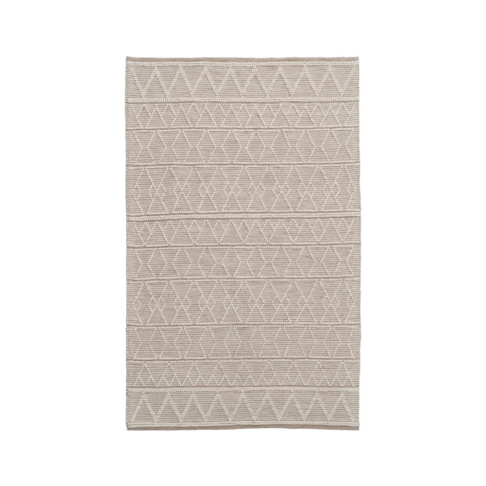 ALFOMBRA CREMA TEJIDO DECORACI�N 160 X 230 CM