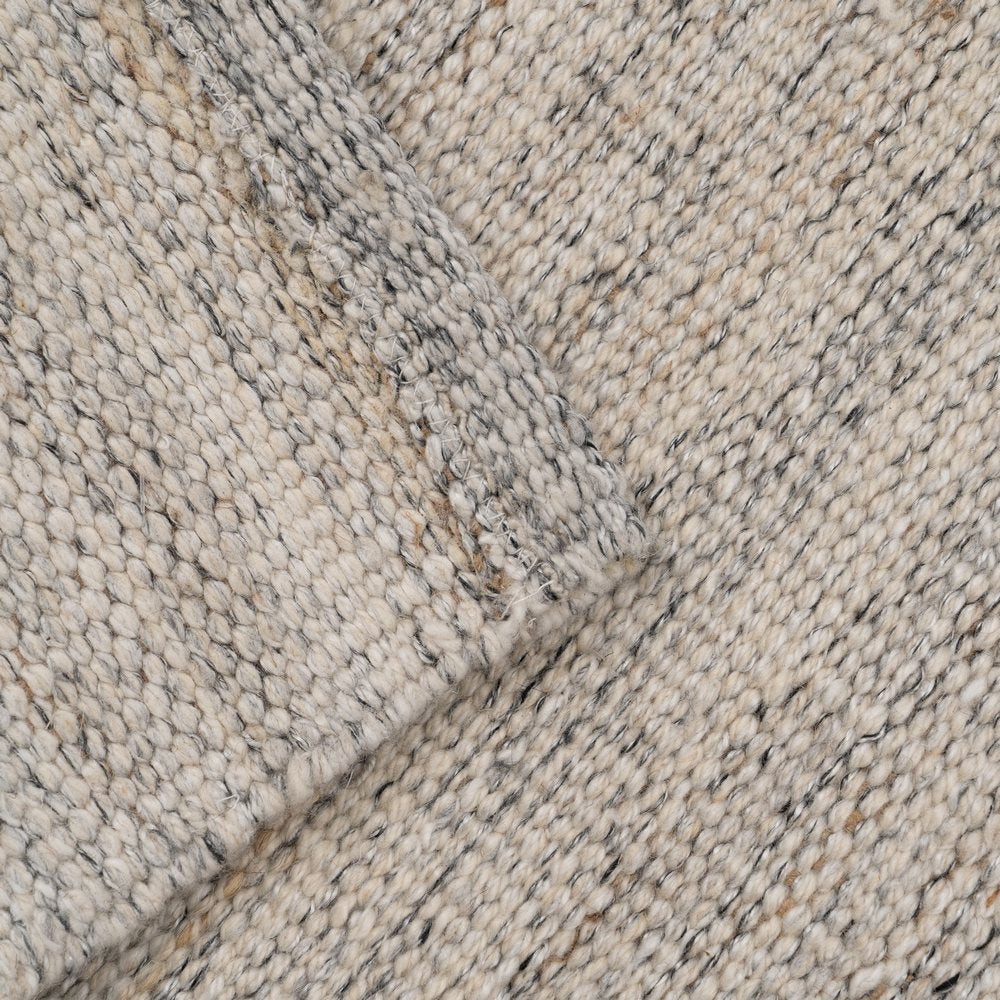 ALFOMBRA GRIS TEJIDO DECORACIÓN 80 X 150 CM