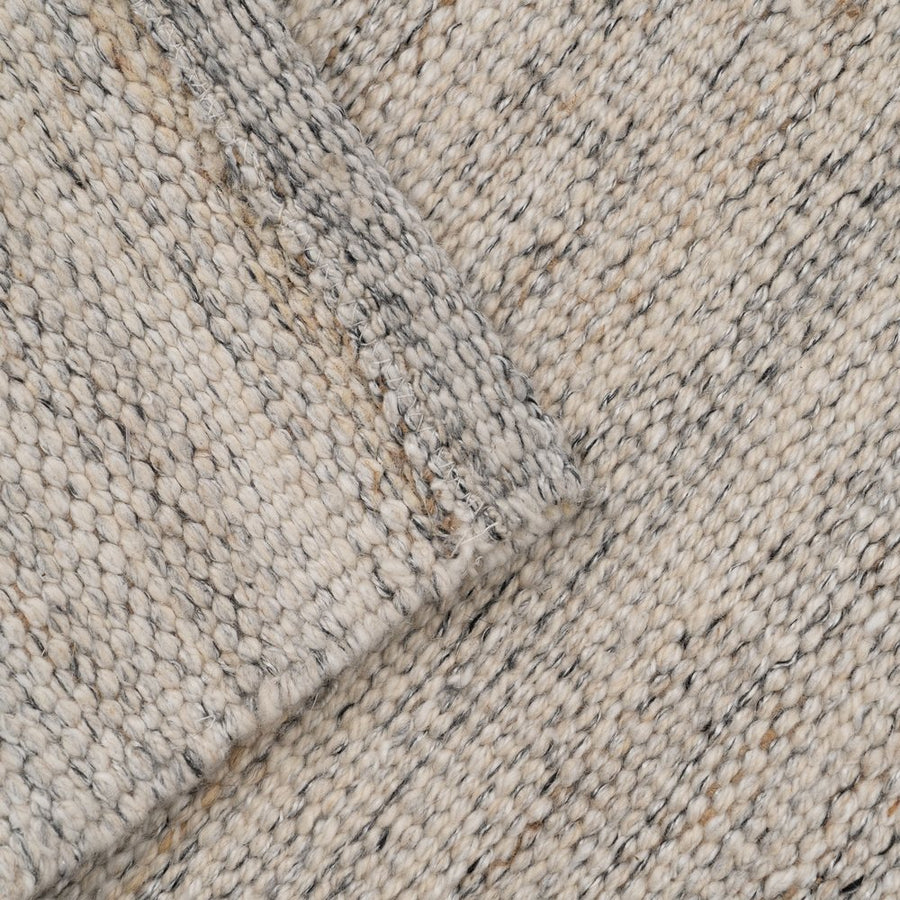 ALFOMBRA GRIS TEJIDO DECORACIÓN 80 X 150 CM