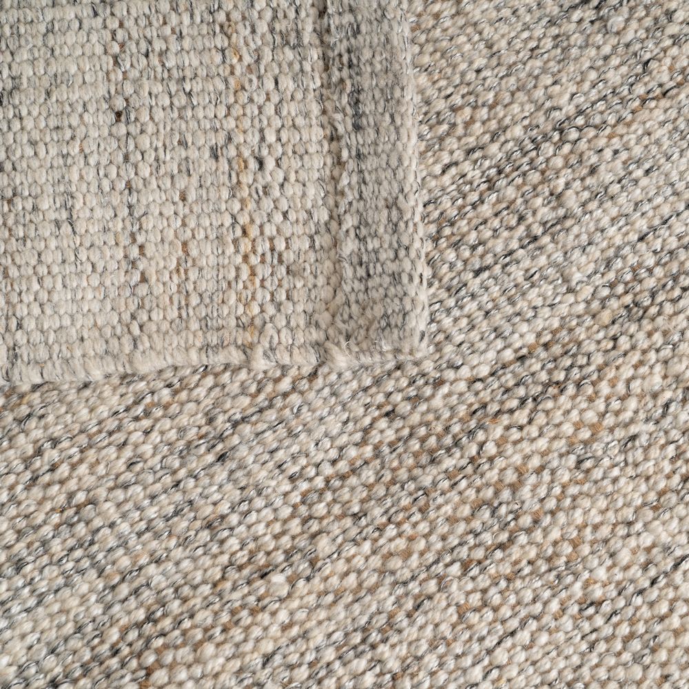 ALFOMBRA GRIS TEJIDO DECORACIÓN 80 X 150 CM