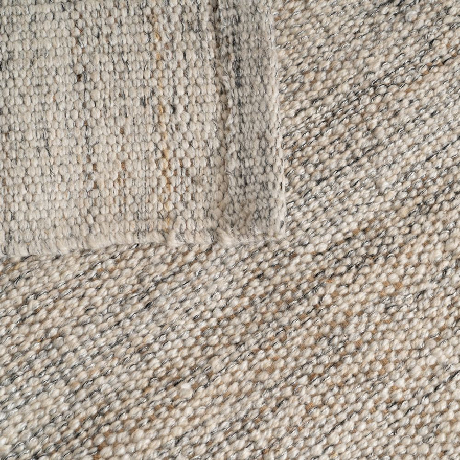 ALFOMBRA GRIS TEJIDO DECORACIÓN 80 X 150 CM