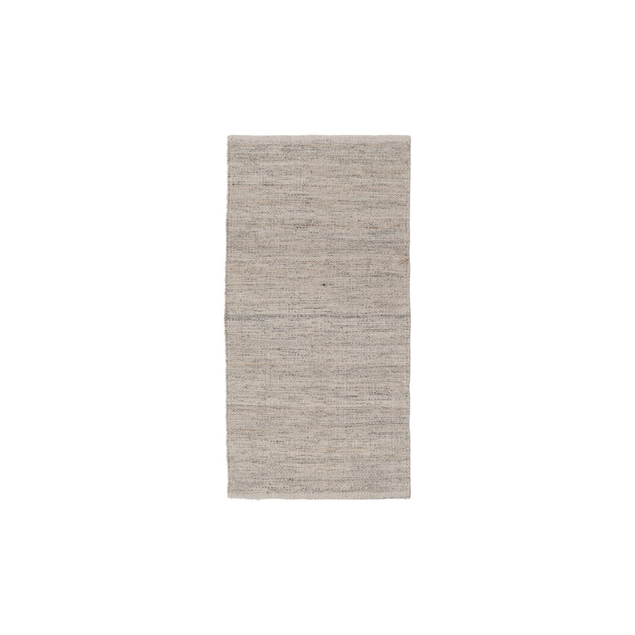 ALFOMBRA GRIS TEJIDO DECORACIÓN 80 X 150 CM