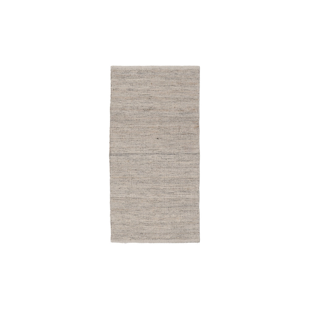 ALFOMBRA GRIS TEJIDO DECORACIÓN 80 X 150 CM