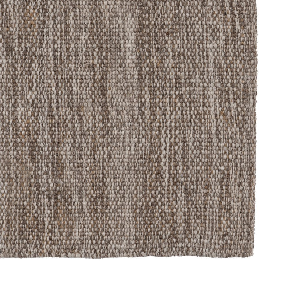 ALFOMBRA MARRÓN TEJIDO DECORACIÓN 80 X 150 CM