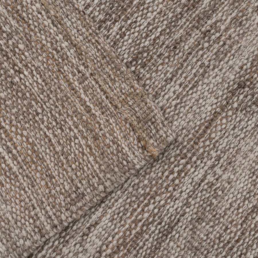 ALFOMBRA MARRÓN TEJIDO DECORACIÓN 80 X 150 CM