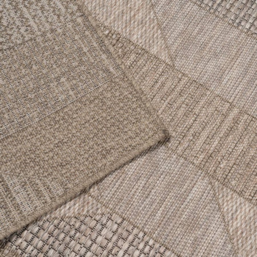 ALFOMBRA MARRÓN POLIPROPILENO 160 X 230 CM