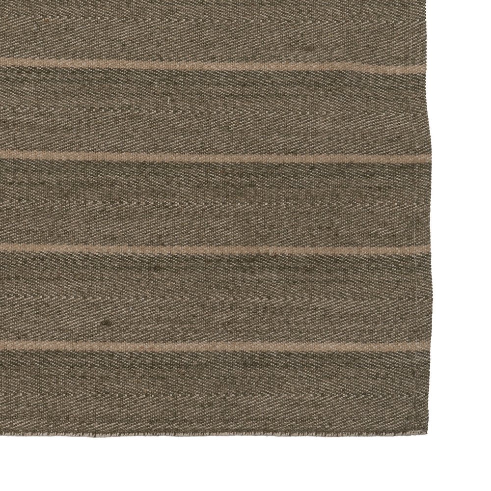 NATURAL RUG-GREEN JUTE-COTTON 80 X 150 CM