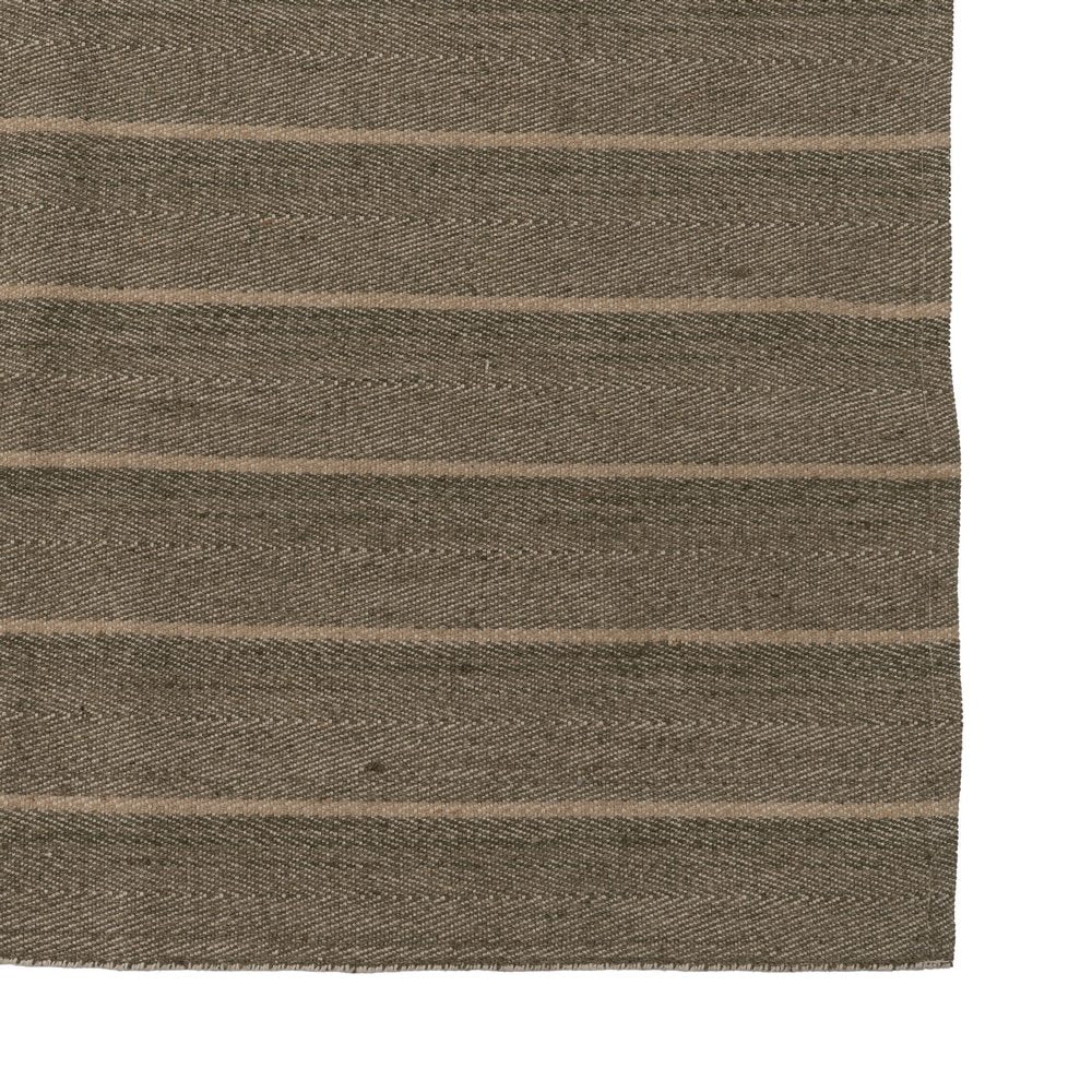 ALFOMBRA NATURAL-VERDE YUTE-ALGODÓN 160 X 240 CM