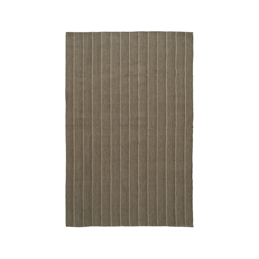 ALFOMBRA NATURAL-VERDE YUTE-ALGODÓN 160 X 240 CM