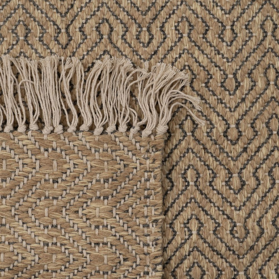 ALFOMBRA NATURAL LANA-YUTE 160 X 240 CM