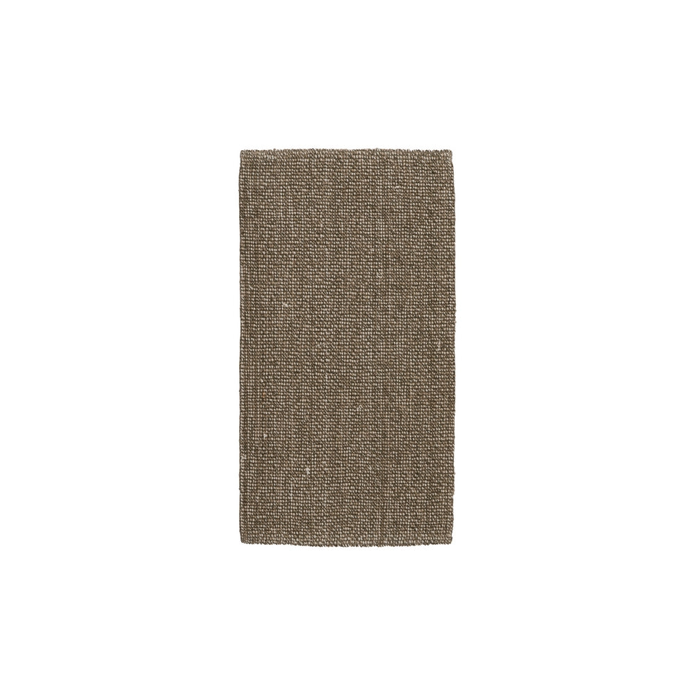 ALFOMBRA JASPEADO VERDE YUTE-ALGOD�N 80 X 150 CM