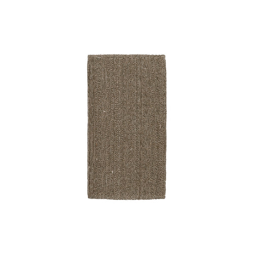 ALFOMBRA JASPEADO VERDE YUTE-ALGOD�N 80 X 150 CM