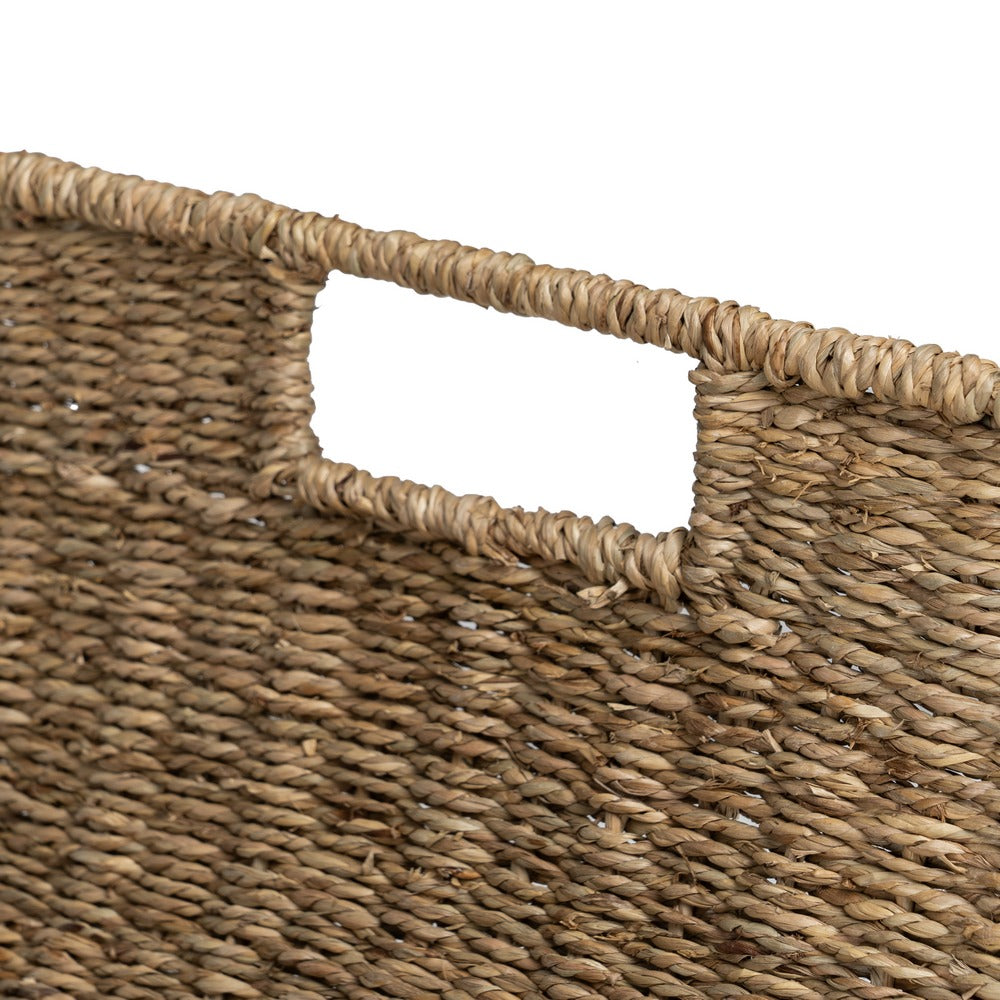 LEÑERO METAL/FIBRA NATURAL 45 X 35 X 25 CM