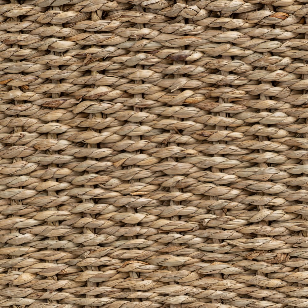 LEÑERO METAL/FIBRA NATURAL 45 X 35 X 25 CM