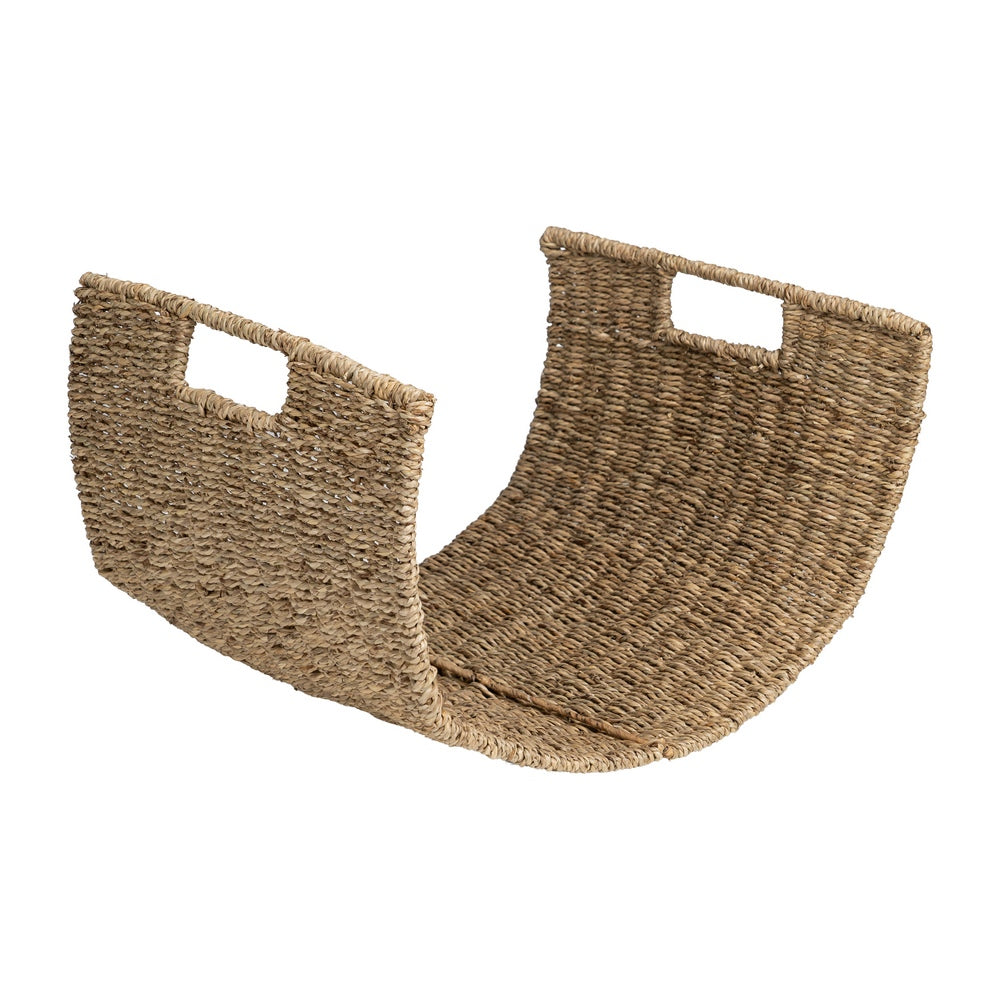 LE�ERO METAL/FIBRA NATURAL 45 X 35 X 25 CM