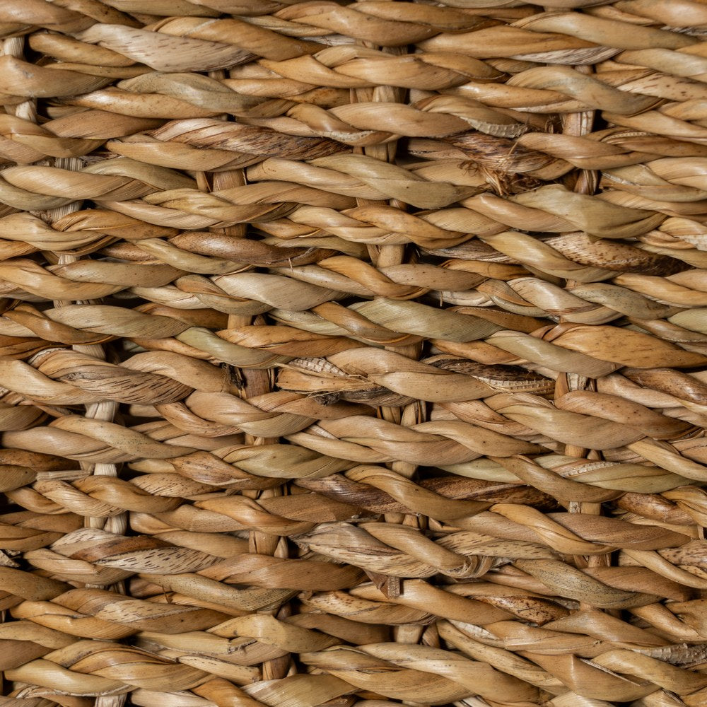 REVISTERO METAL/FIBRA NATURAL 30 X 30 X 40 CM
