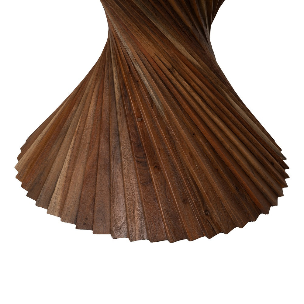 MESA COMEDOR MARRÓN MADERA DE ACACIA 130 X 130 X 76 CM