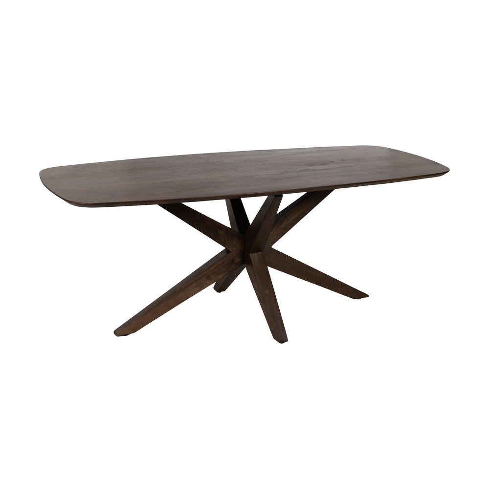 MESA COMEDOR MARRÓN MADERA DE MANGO 200 X 100 X 76 CM