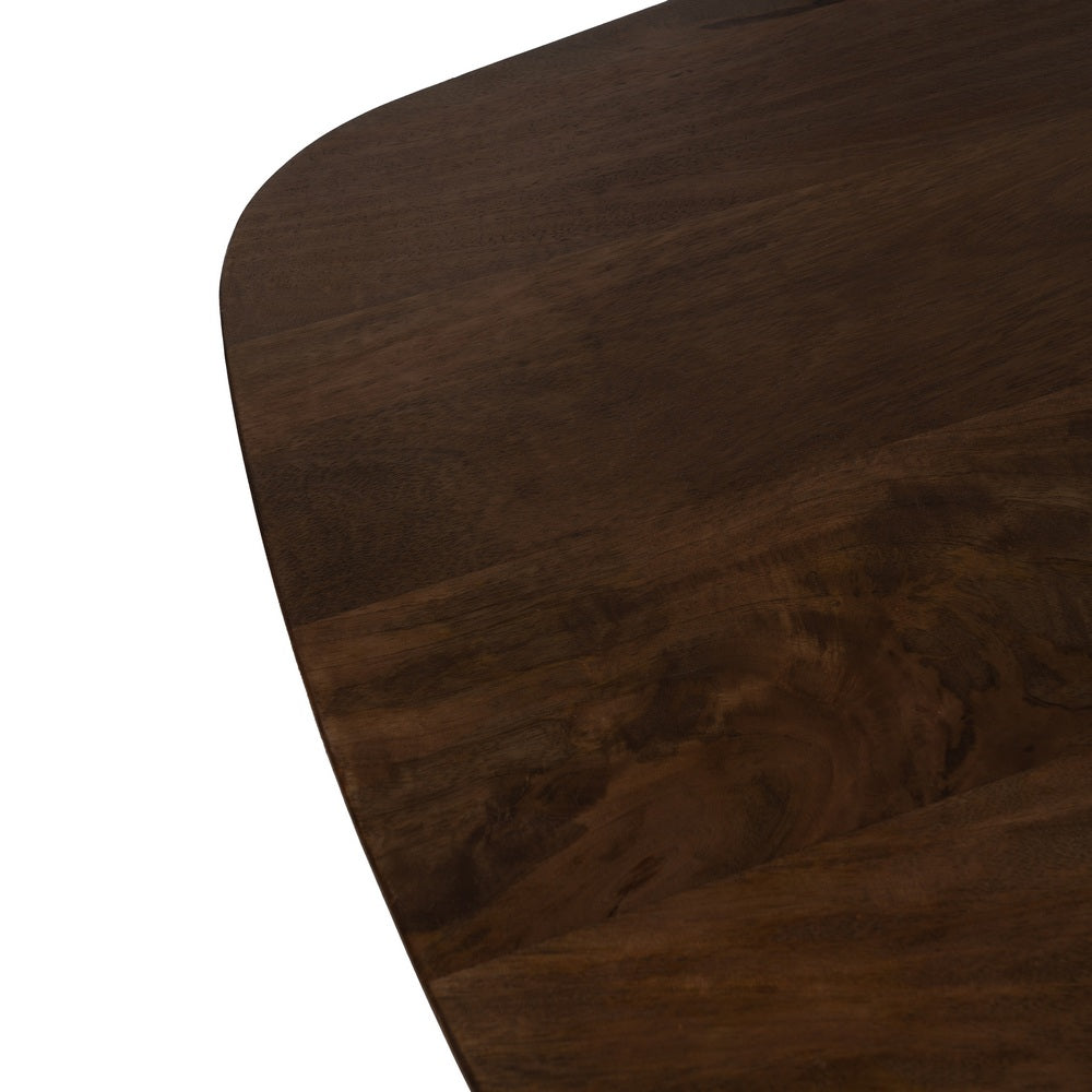 MESA COMEDOR MARRÓN MADERA DE MANGO 200 X 100 X 76 CM