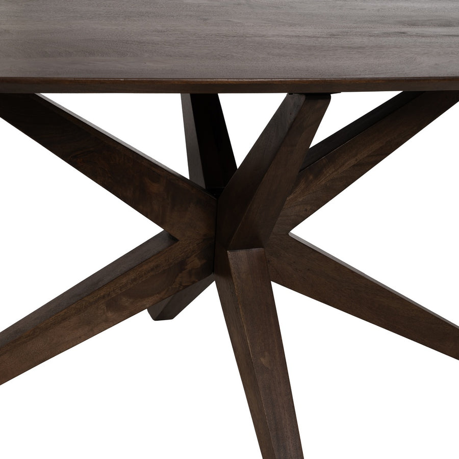 MESA COMEDOR MARRÓN MADERA DE MANGO 200 X 100 X 76 CM