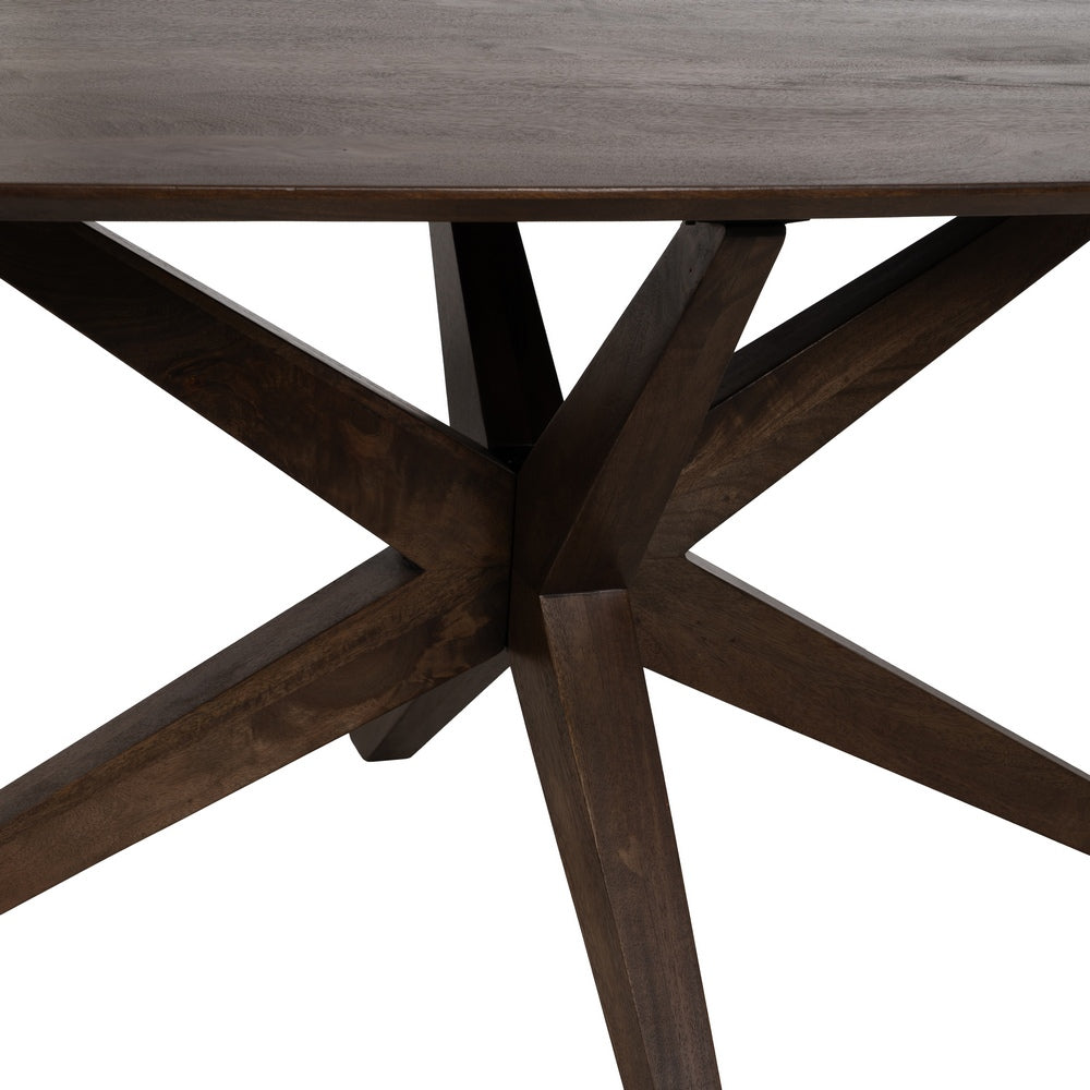 MESA COMEDOR MARRÓN MADERA DE MANGO 200 X 100 X 76 CM
