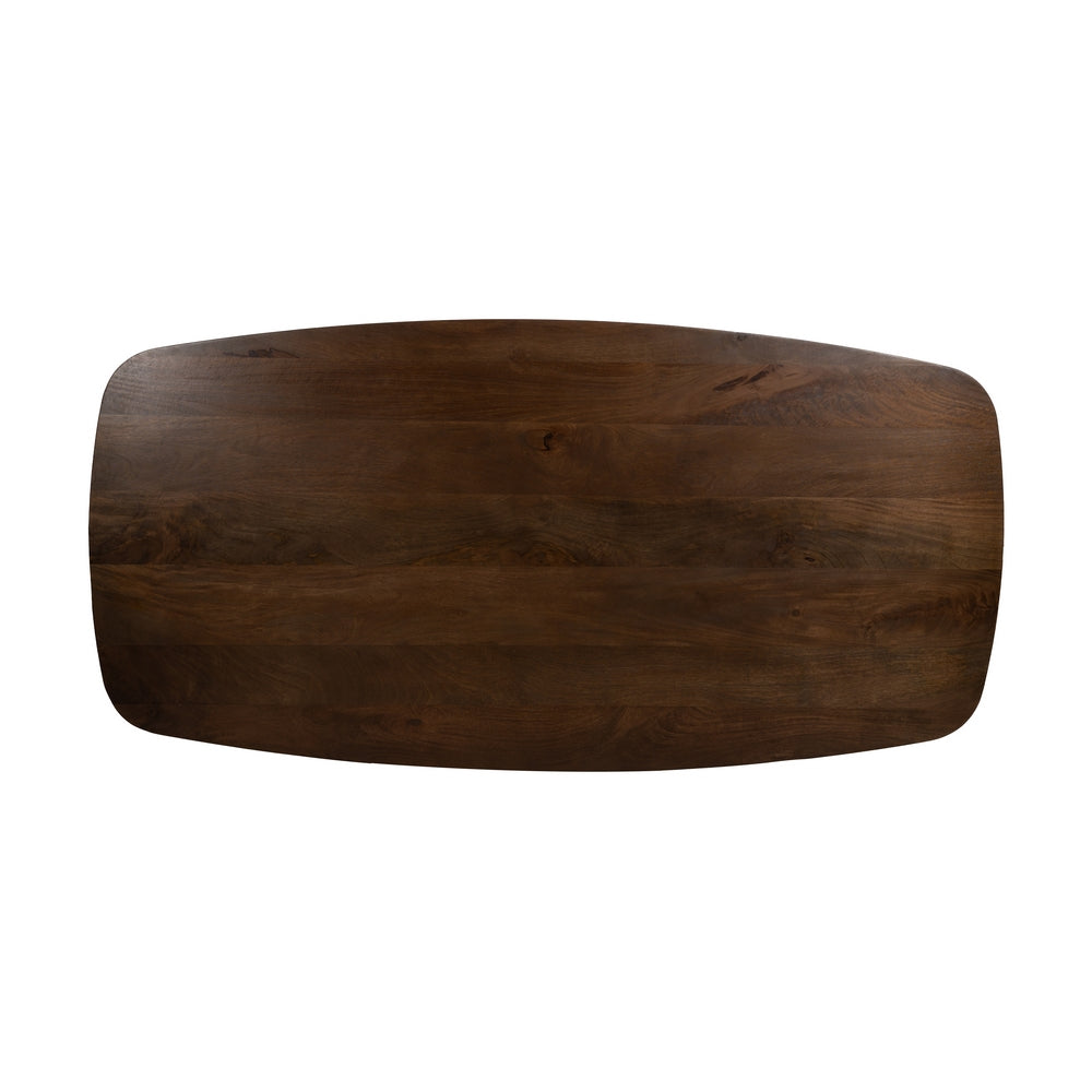MESA COMEDOR MARRÓN MADERA DE MANGO 200 X 100 X 76 CM