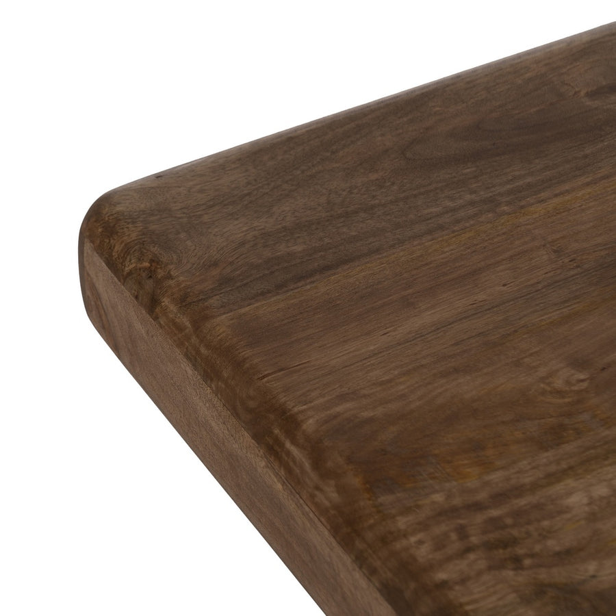MESA CENTRO MARRÓN MADERA DE MANGO SALÓN 60 X 60 X 45 CM
