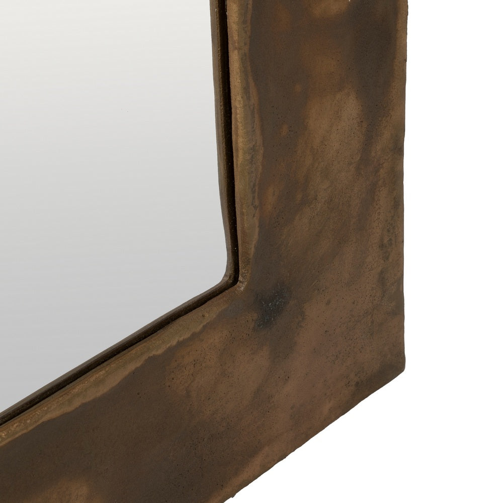 OLD GOLD ALUMINUM DECORATIVE MIRROR 100 X 2 X 220 CM